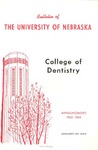 Bulletin of the College of Dentistry, 1963-1964