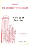 Bulletin of the College of Dentistry, 1967-1968