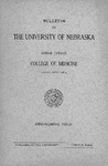 Bulletin of the University of Nebraska: Annual Catalog of the College of Medicine, 1923-1924