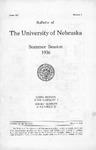 Bulletin of the University of Nebraska: Summer Session, 1936 by University of Nebraska College of Medicine