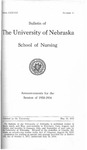 Bulletin of the School of Nursing, 1933-1934 by University of Nebraska College of Medicine