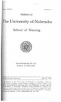 Bulletin of the School of Nursing, 1934-1935 by University of Nebraska College of Medicine