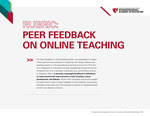 Peer Feedback on Online Teaching Rubric by Brian P. Boerner, Analisa McMillan, Jana L. Wardian PhD, Elizabeth L. Beam, Michelle Howell, and Janet Skogerboe