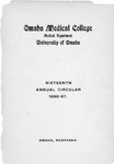 Sixteenth Annual Circular 1896-1897 by Omaha Medical College