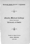 Nineteenth Annual Circular of Information 1899-1900 by Omaha Medical College