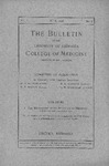The Bulletin of the University of Nebraska College of Medicine, Volume 01, No. 3, 1906