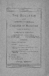 The Bulletin of the University of Nebraska College of Medicine, Volume 02, No. 4, 1907