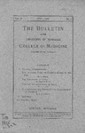 The Bulletin of the University of Nebraska College of Medicine, Volume 03, No. 2, 1908